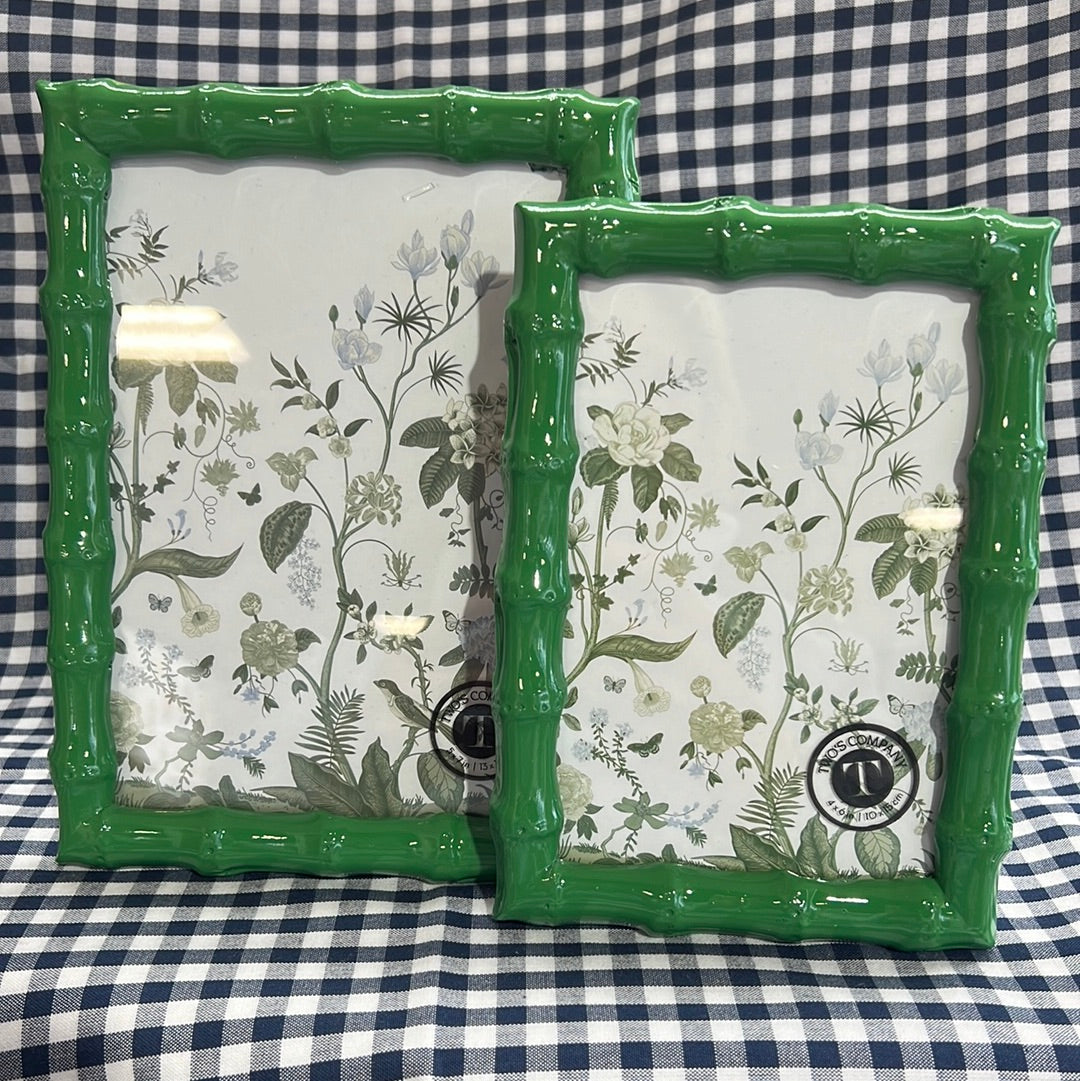 Green Bamboo Frames The Needlepoint Clubhouse