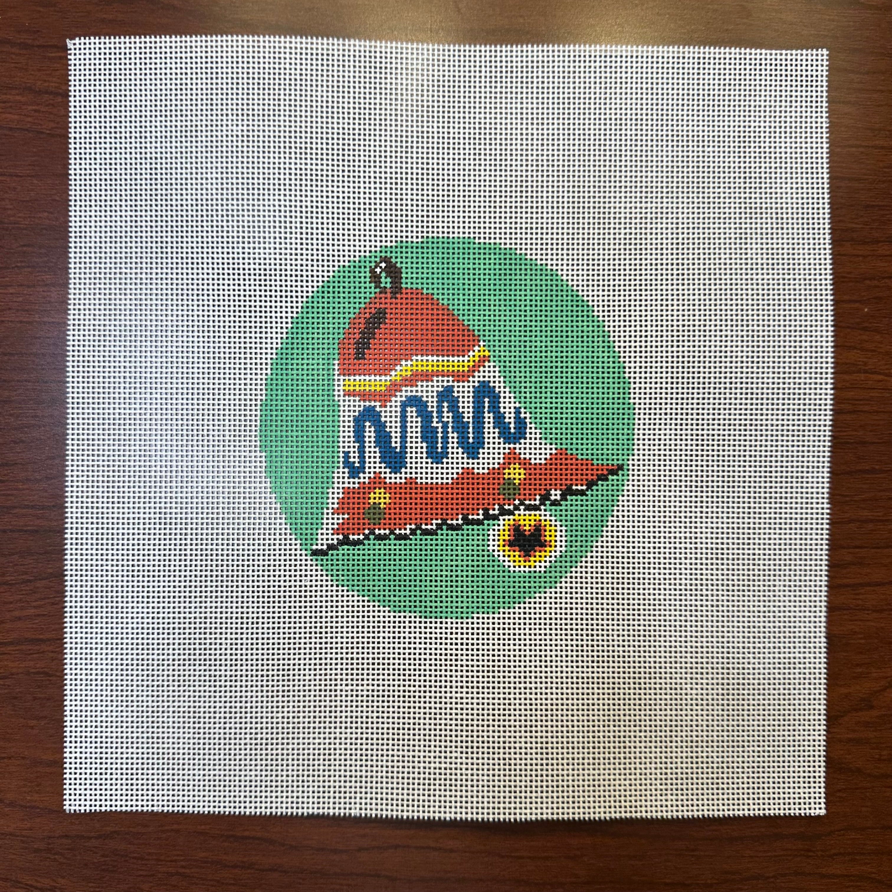 Turquoise Bell Round The Needlepoint Clubhouse