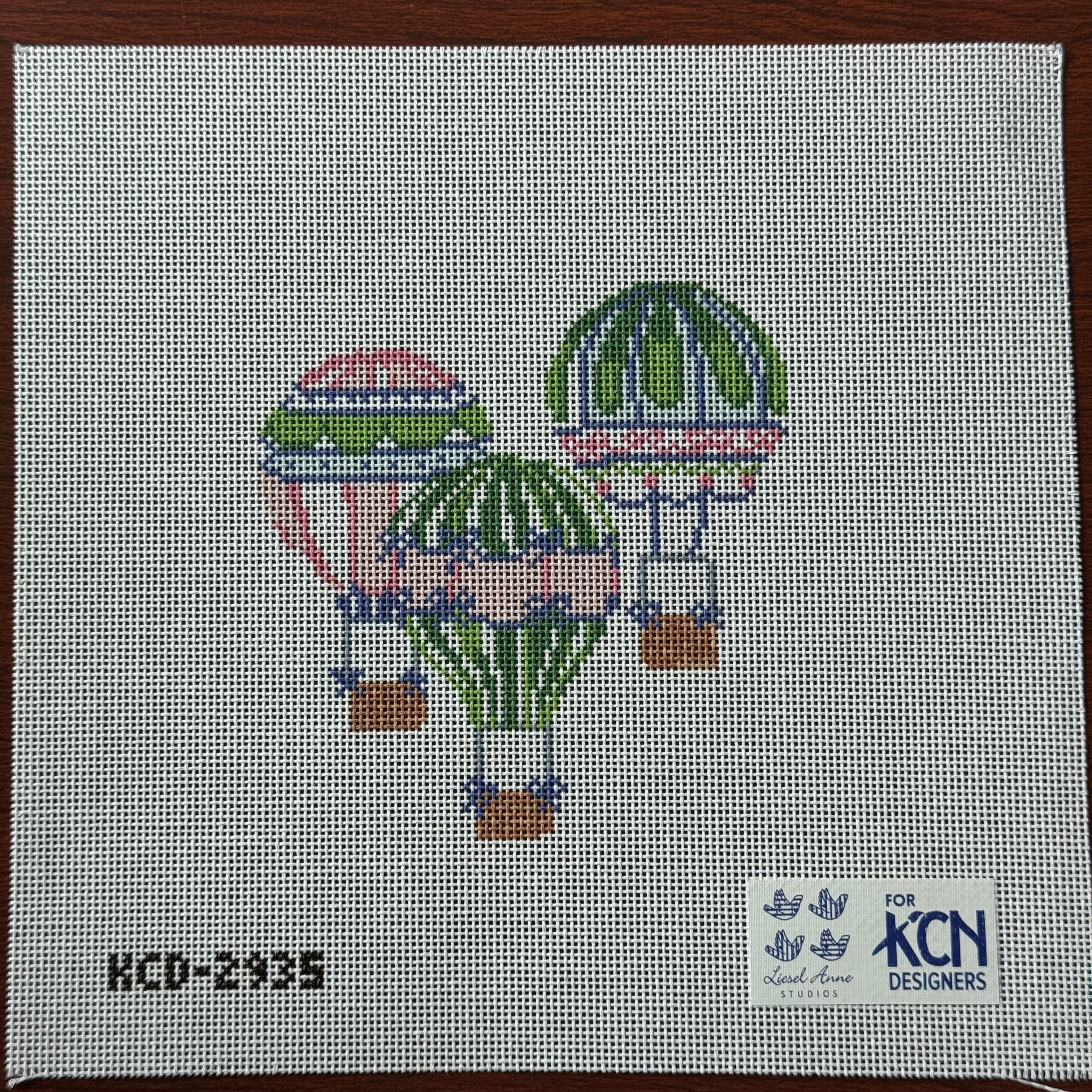 Hot Air Balloon Ornament Printed Canvas – The Needlepoint Clubhouse