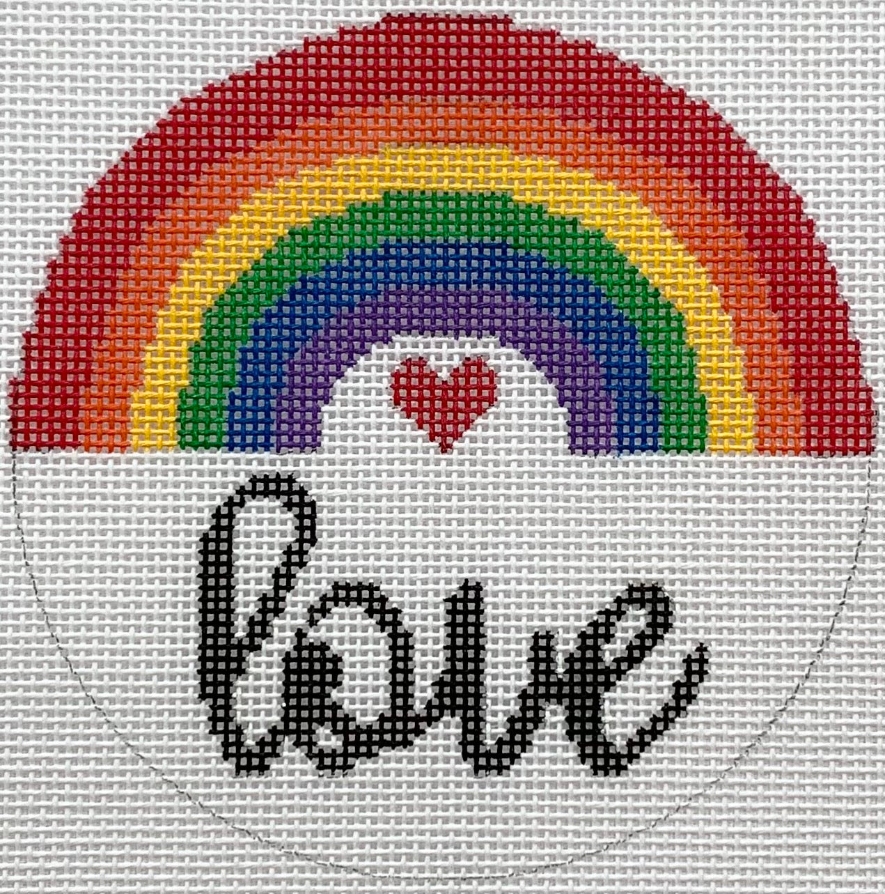 Rainbow Love The Needlepoint Clubhouse