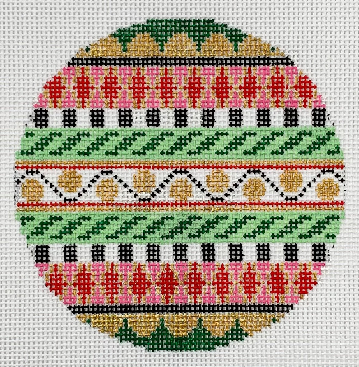 Gold Circles The Needlepoint Clubhouse