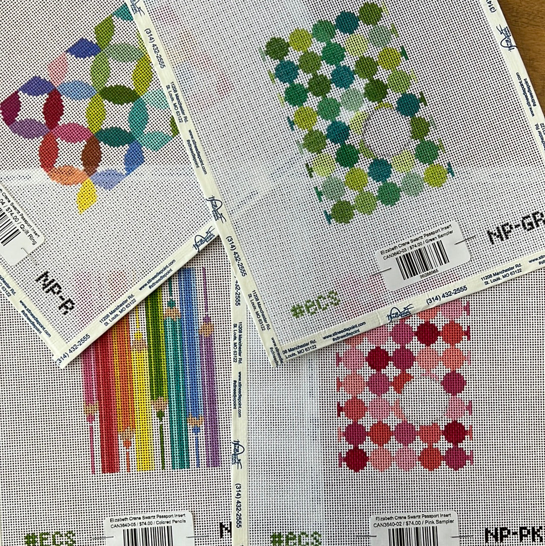 ハンドメイド✨ Coffee Always ラベル アイボリー12枚カード・通帳 Elizabeth Crane Swartz Passport Insert – The Needlepoint Clubhouse