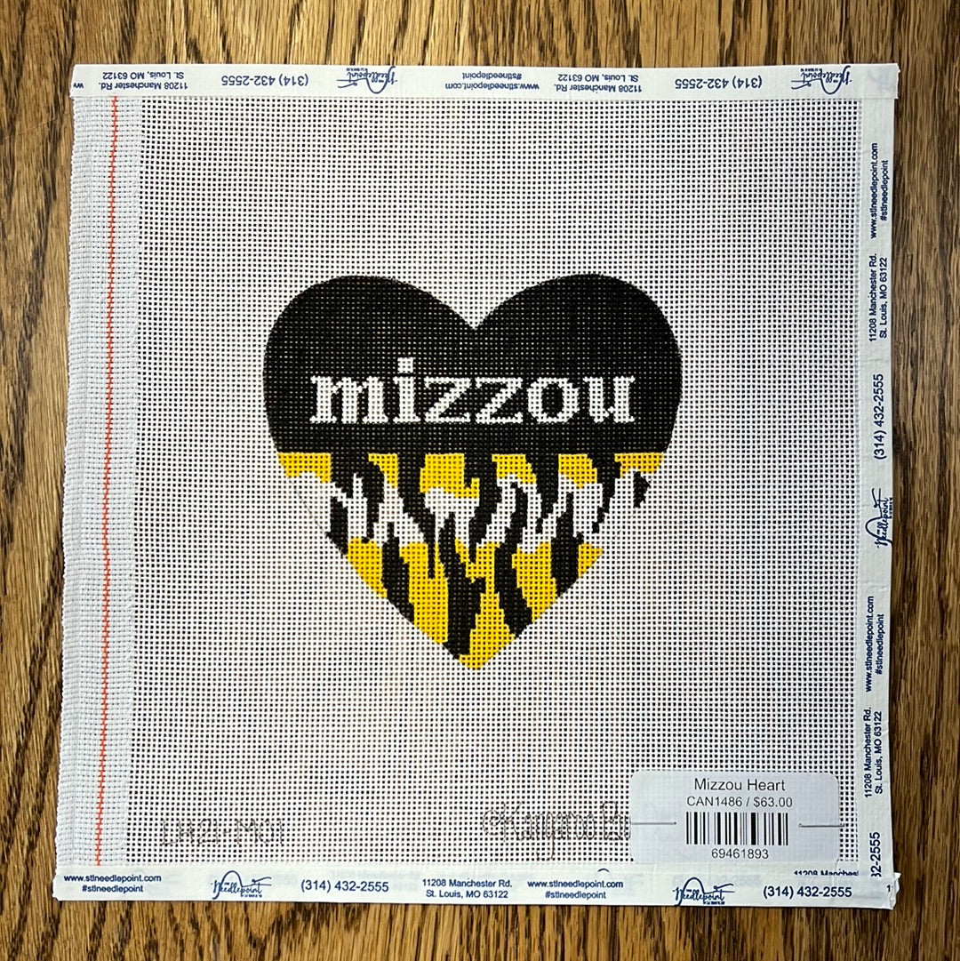 Mizzou Heart The Needlepoint Clubhouse