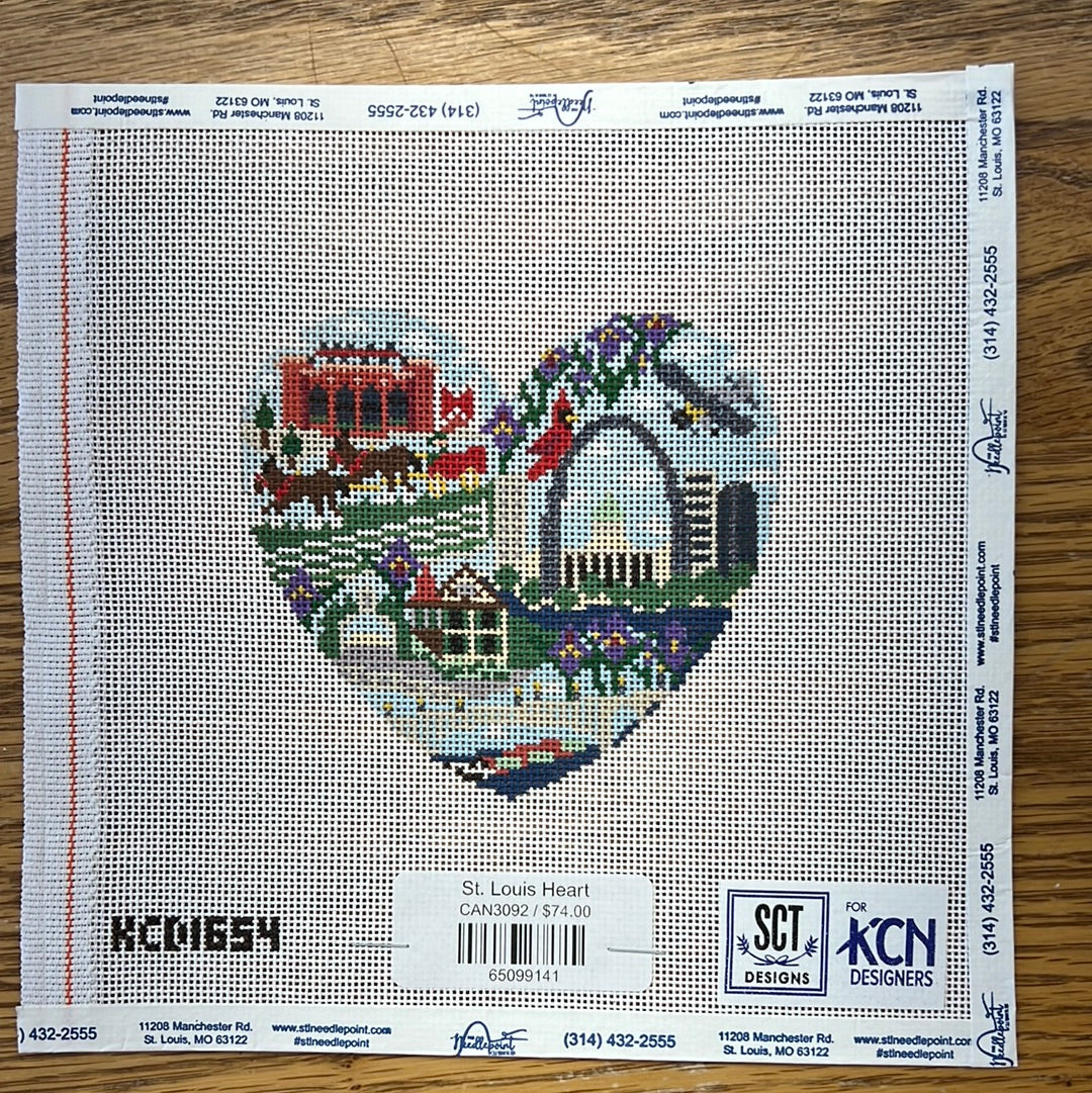 St. Louis Heart The Needlepoint Clubhouse