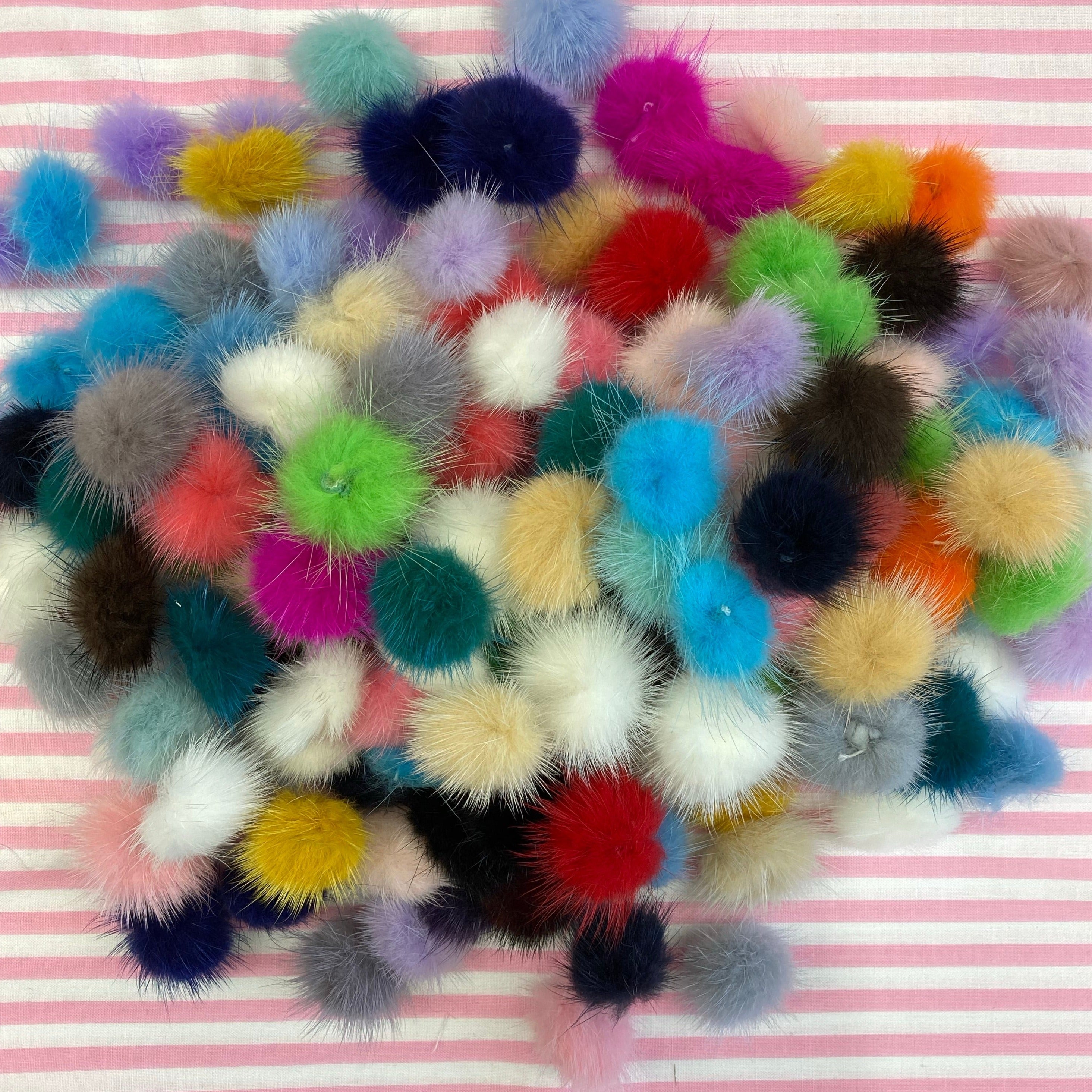 Mink Pom Poms The Needlepoint Clubhouse
