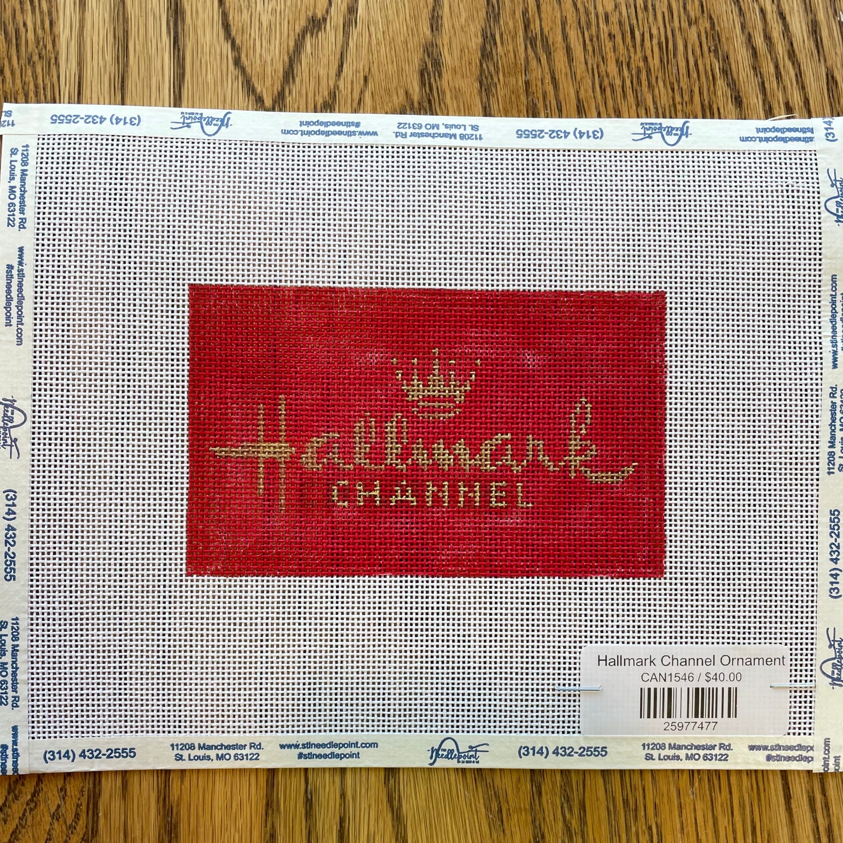 Hallmark Channel Ornament The Needlepoint Clubhouse