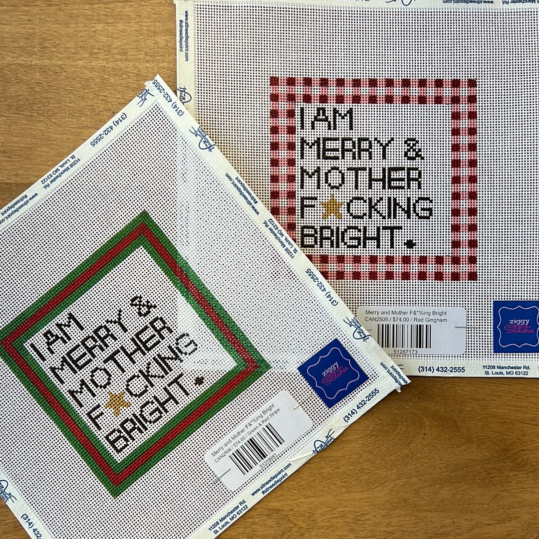 Merry and Mother F&*ing Bright The Needlepoint Clubhouse