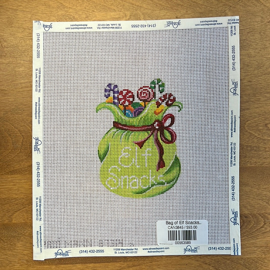 Bag of Elf Snacks – The Needlepoint Clubhouse