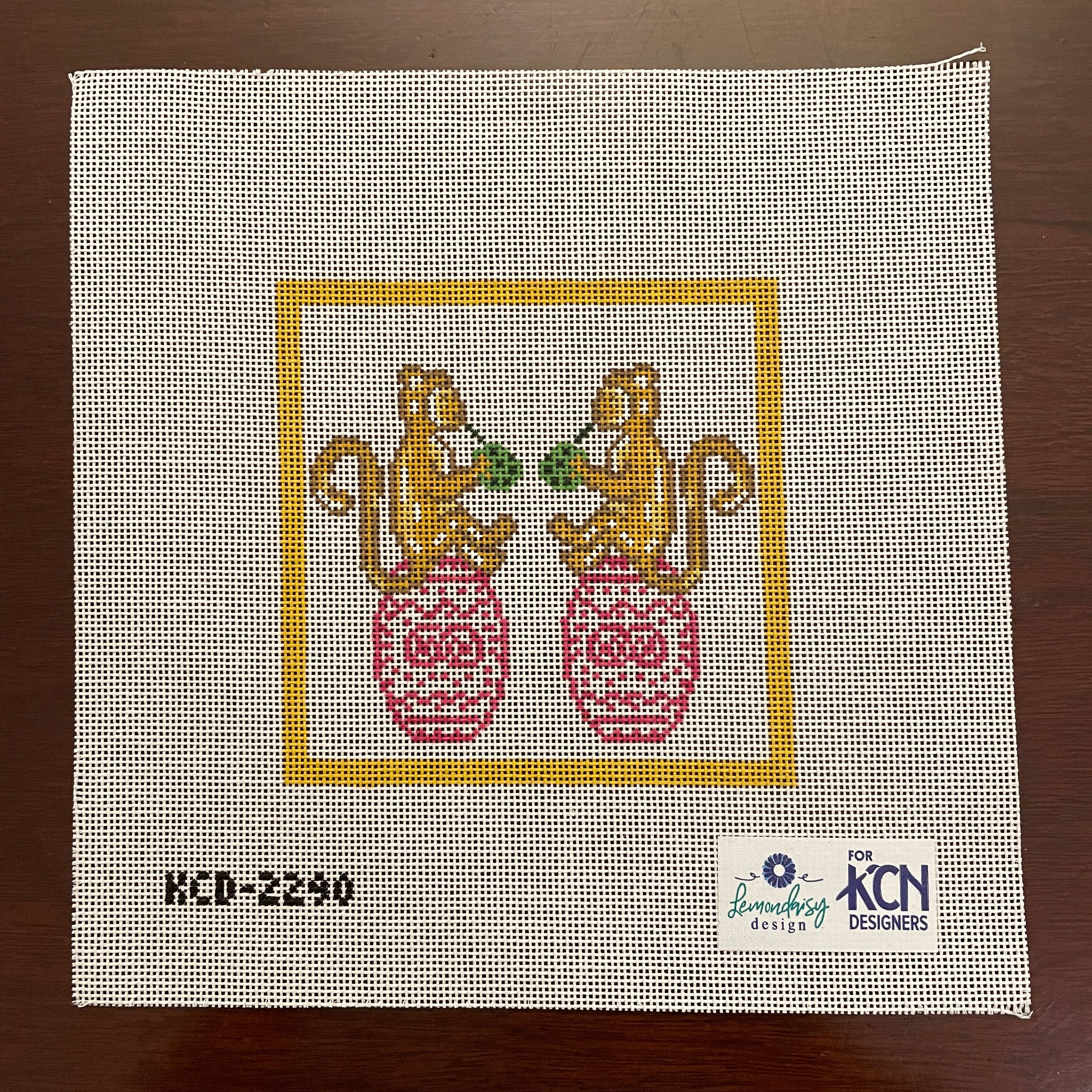 Golden Monkey Square – The Needlepoint Clubhouse