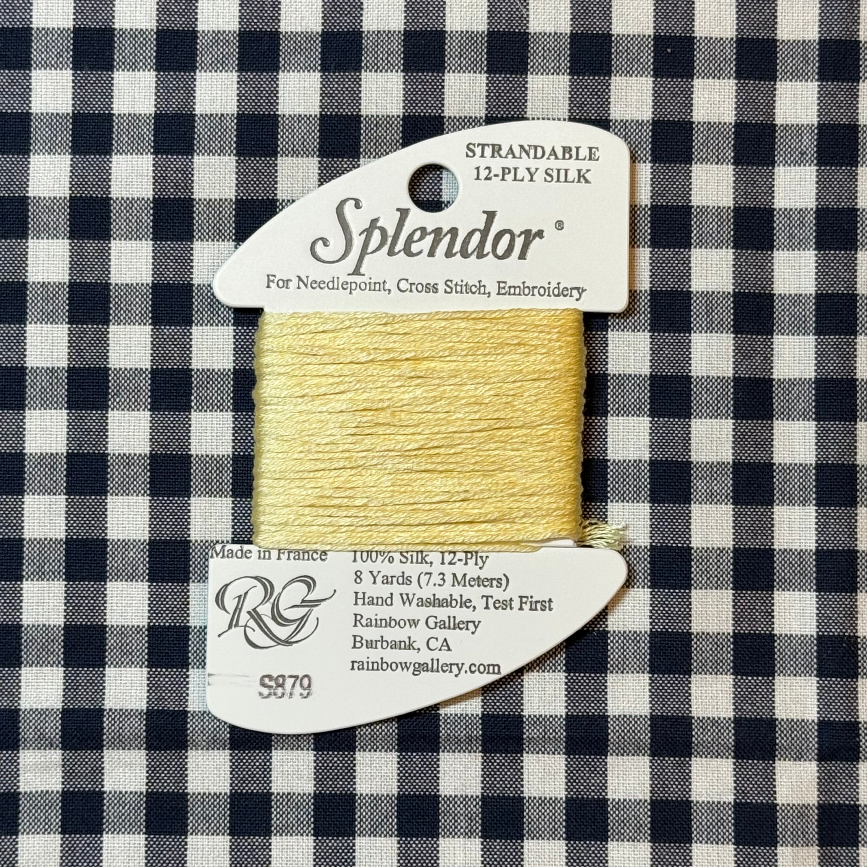 Splendor Plus Yellow S879 Pale Yellow | Splendor – The Needlepoint Clubhouse