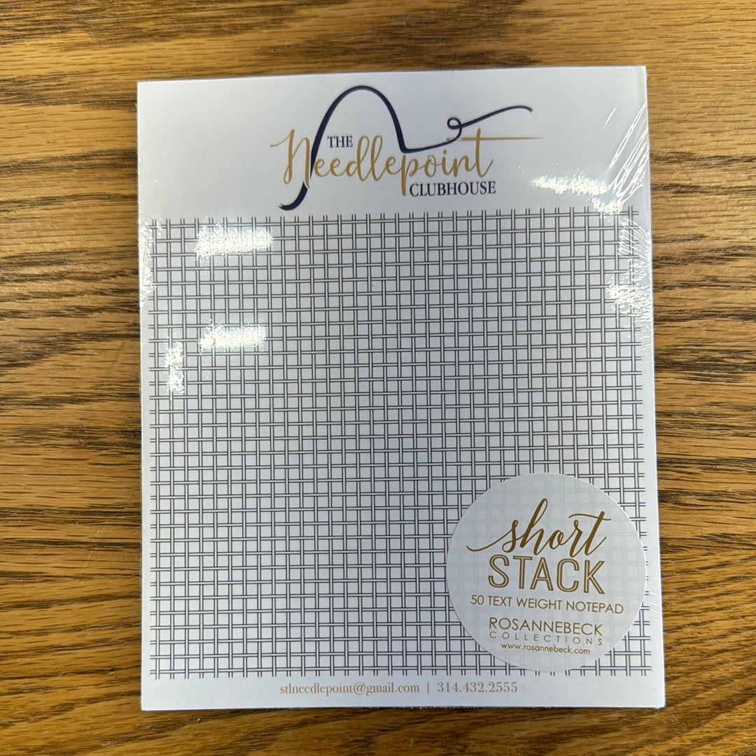 Needlepoint Grid The Needlepoint Clubhouse Canvas Grid Notepad