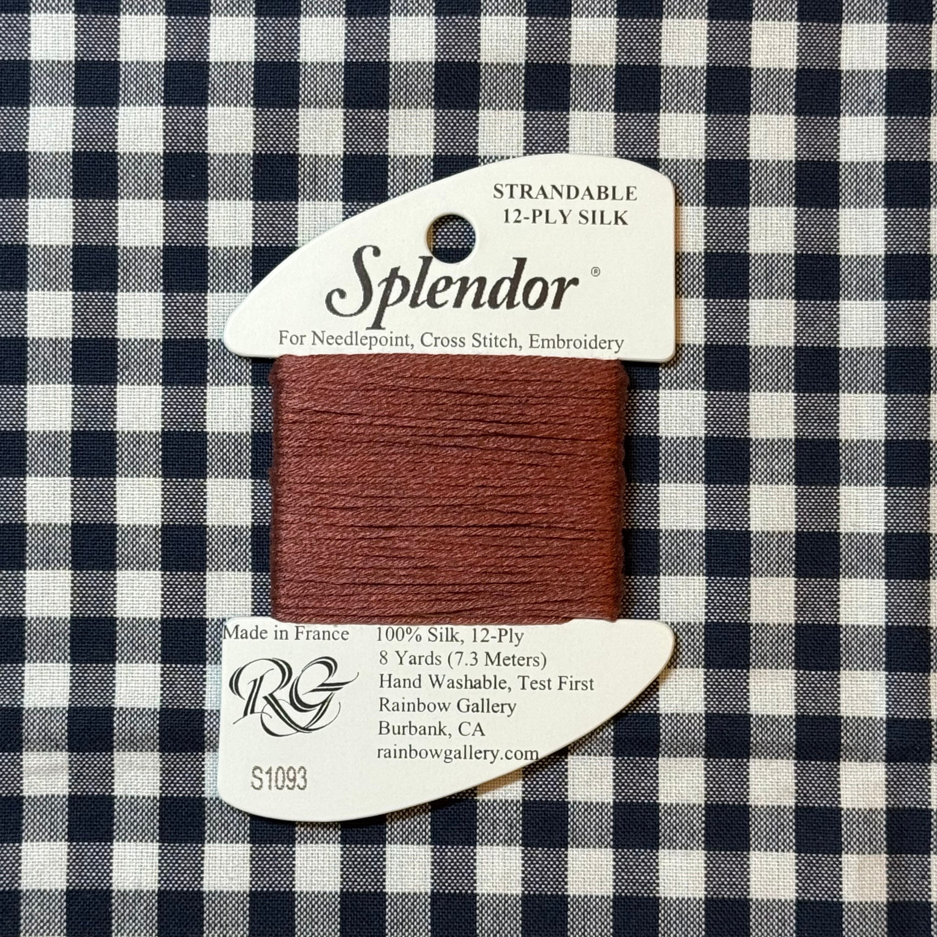 S1093 Burgundy Rose | Splendor – The Needlepoint Clubhouse