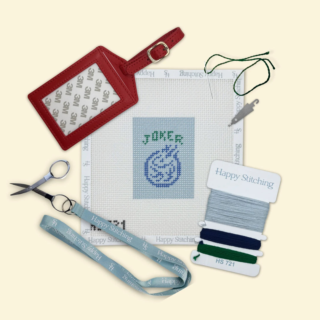The Wild Tile | Luggage Tag Beginner Kit – The Needlepoint Clubhouse