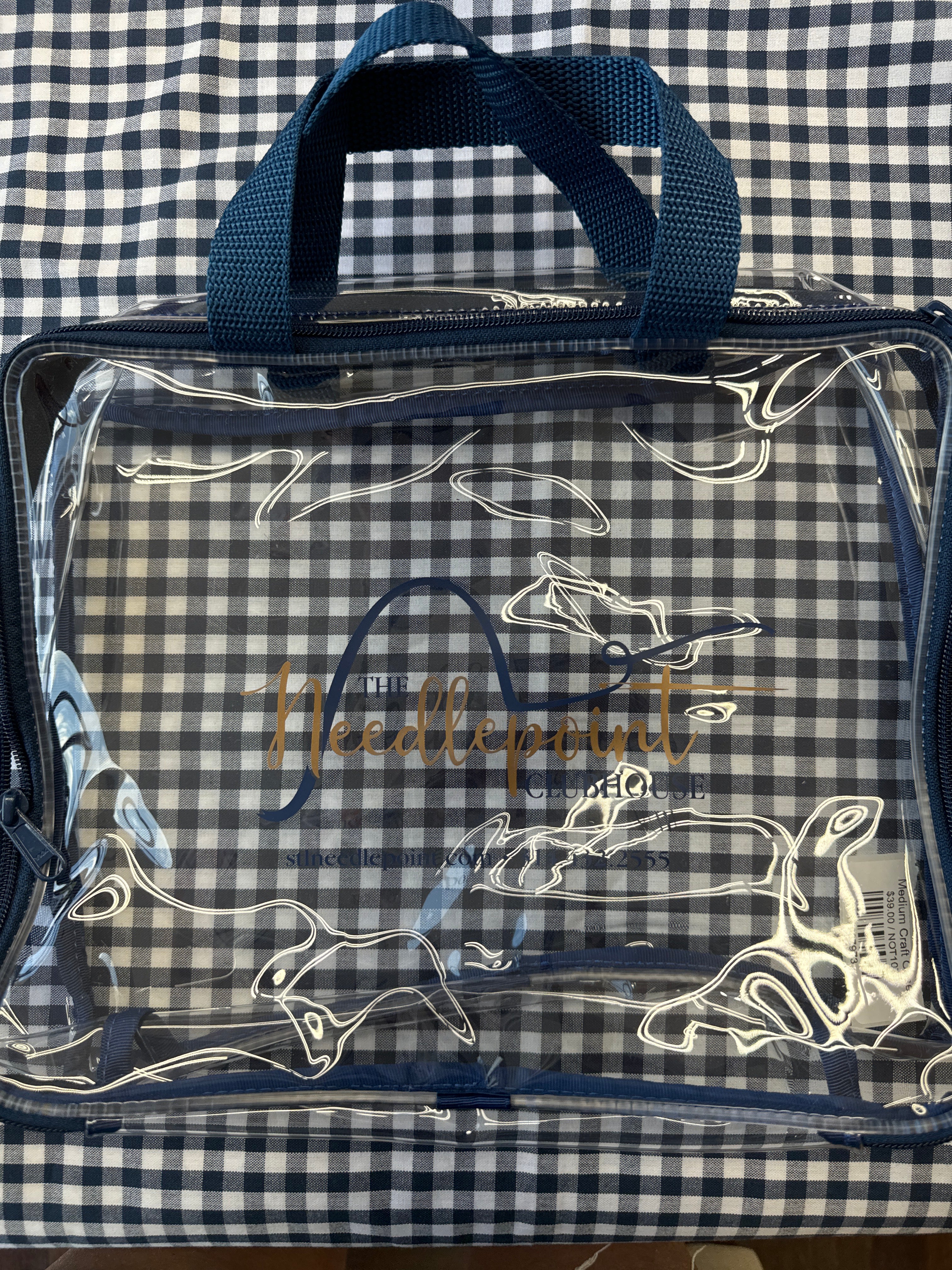 Medium Vinyl Craft Case NPCH – The Needlepoint Clubhouse