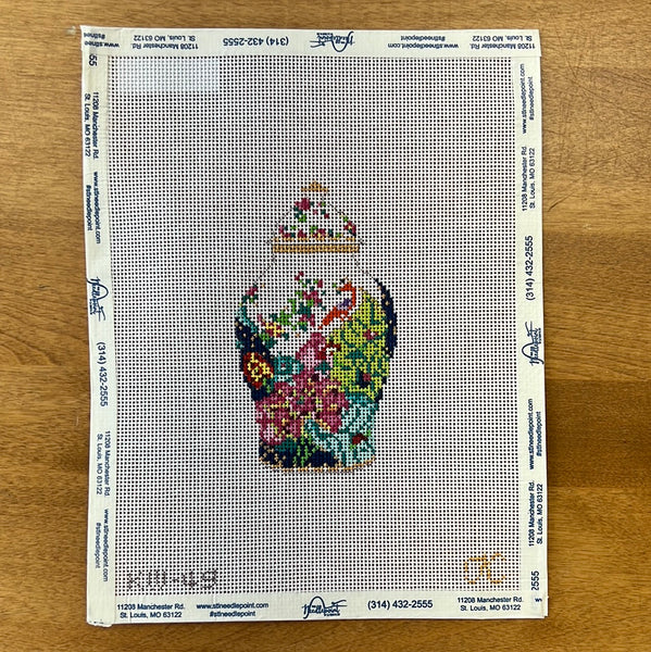 Tobacco Leaf Ginger Jar – The Needlepoint Clubhouse
