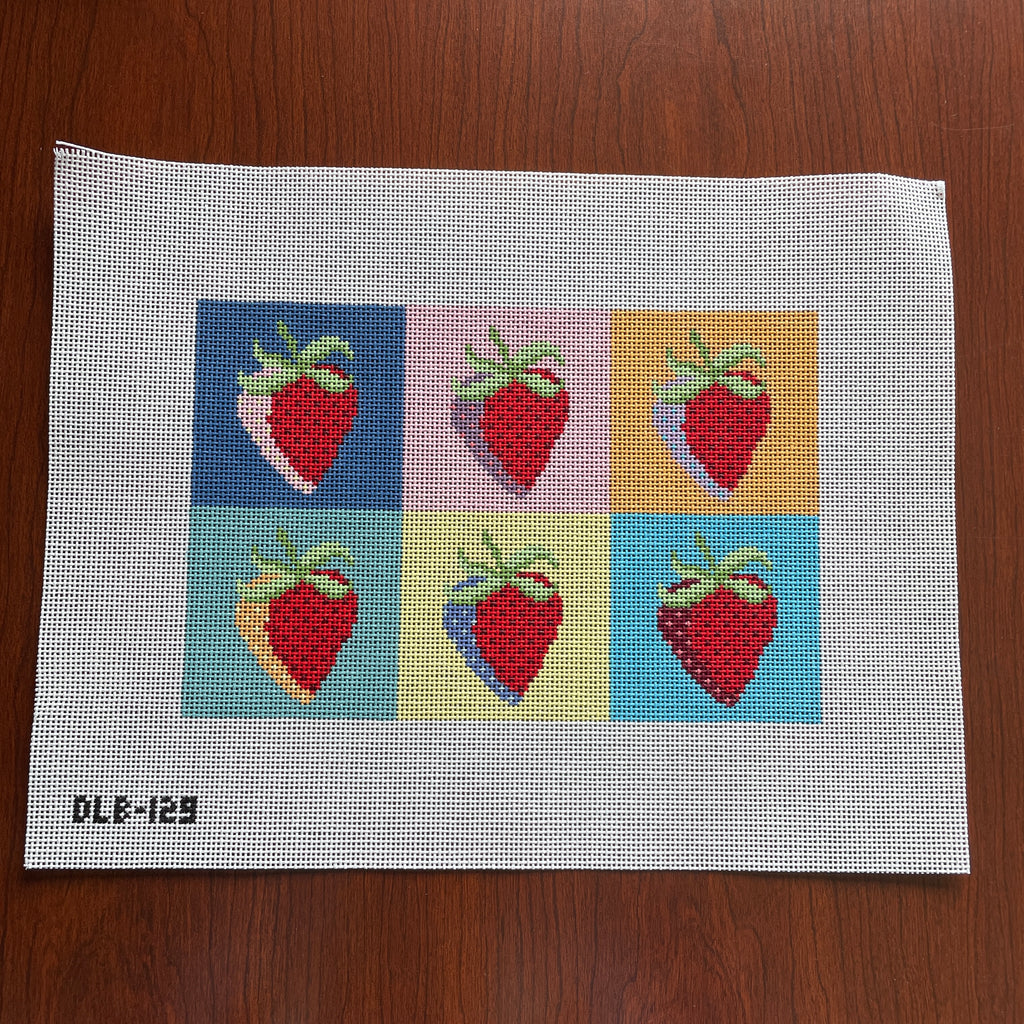 Strawberries - Pop Art – The Needlepoint Clubhouse