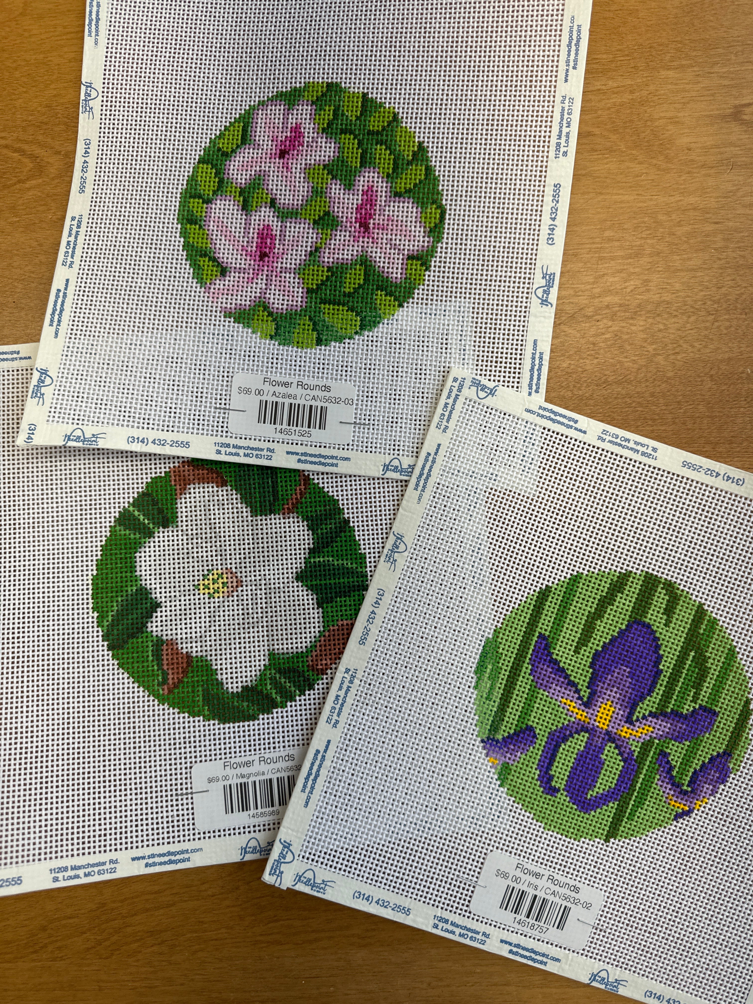 Flower Rounds – The Needlepoint Clubhouse
