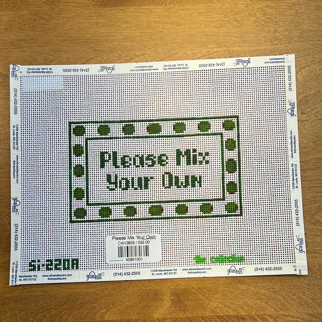 Please Mix Your Own – The Needlepoint Clubhouse