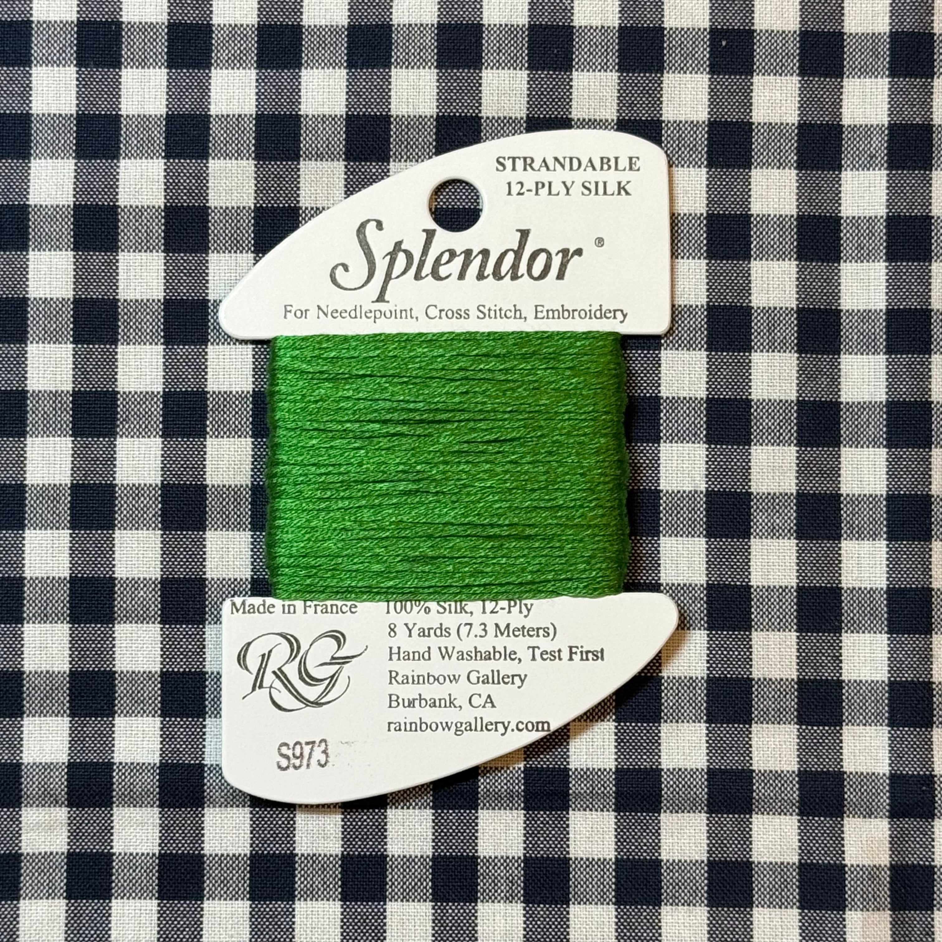 S973 Summer Green | Splendor – The Needlepoint Clubhouse