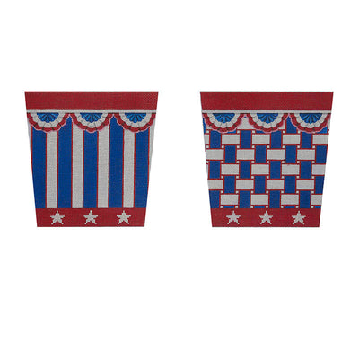 BAS02 Patriotic Basket   (2 canvases / 4 sides)