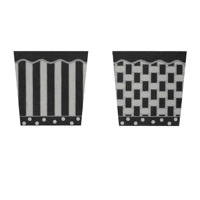 BAS03 BL/WH/SL Basket  (2 canvases / 4 sides)