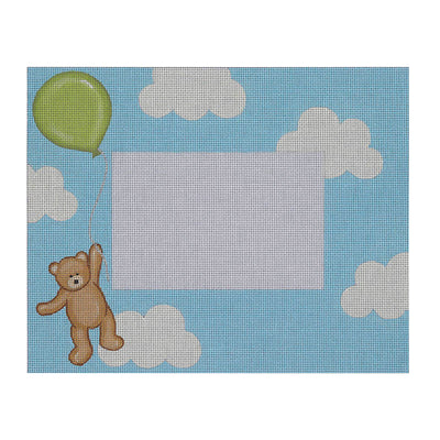 BB07 Flying High Teddy Plaque/Frame Green