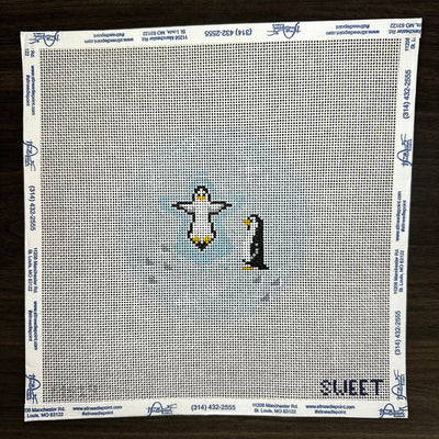 Penguins in the Snow
