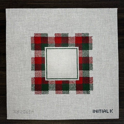 Christmas Plaid Square Frame