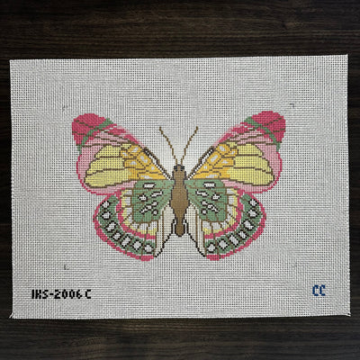 Pink and Green Butterfly Large