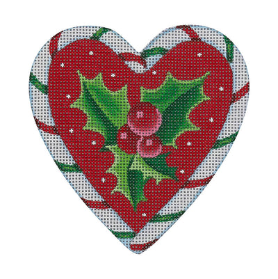 CCH03 Candy Cane Heart, Holly