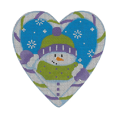 CCH04 Candy Cane Heart, Snowman