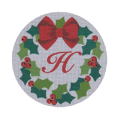 CHRW-H* Monogram Wreath H