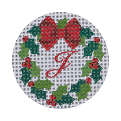 CHRW-J* Monogram Wreath J