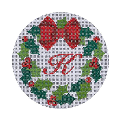 CHRW-K* Monogram Wreath K