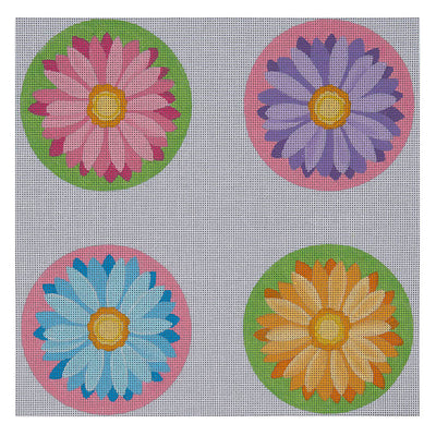 CS01 Crazy Daisy Coasters, Round