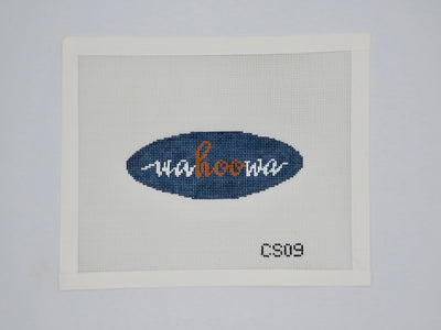 CS09 WA-HOO-WA cursive oval ornament