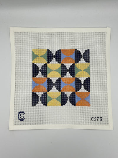 CS75 Geometric Squares Multicolored