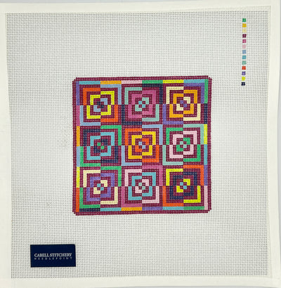 CS92 Geometric Flower – multicolored