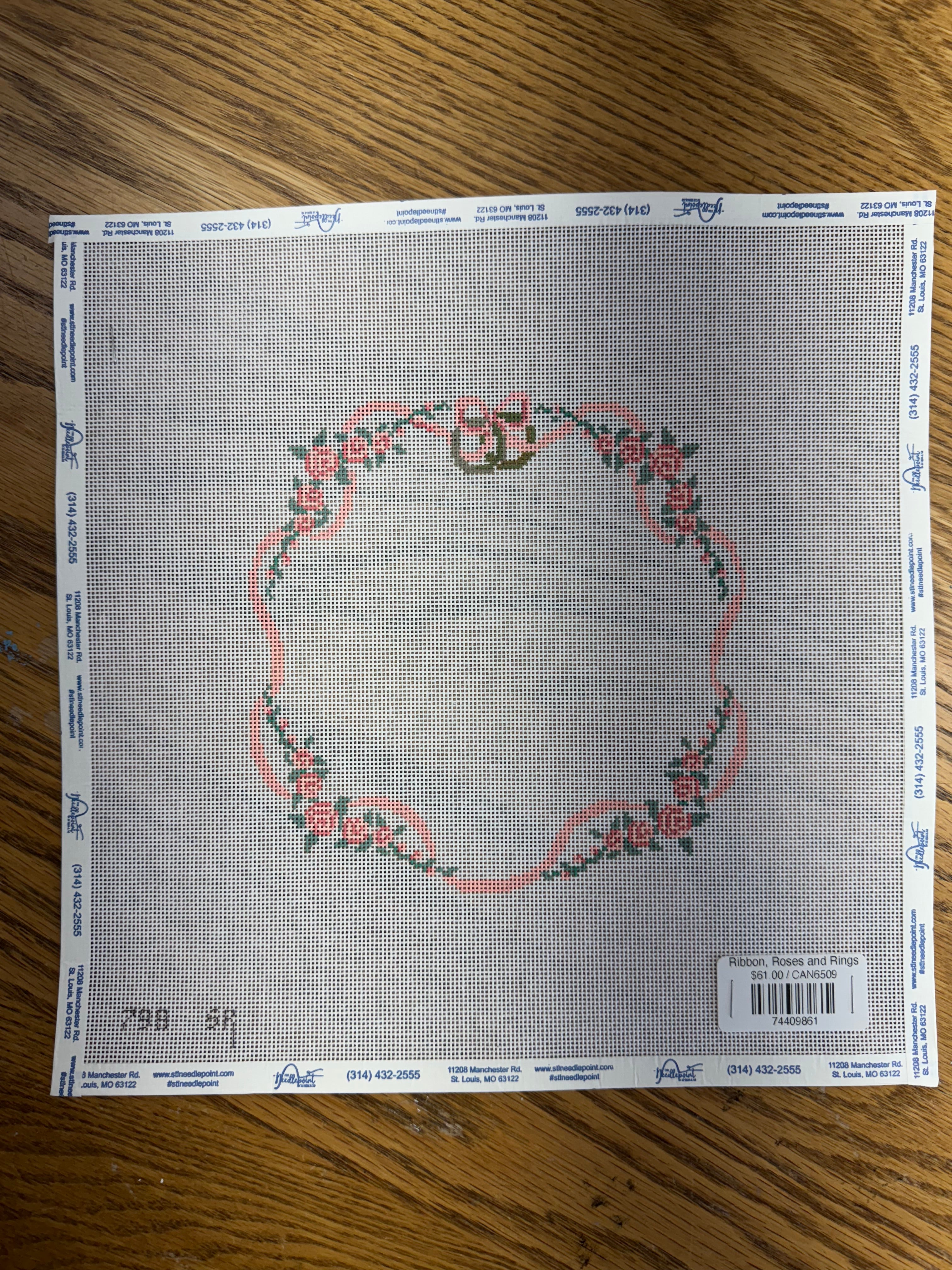 Ribbon, Roses and Rings – The Needlepoint Clubhouse