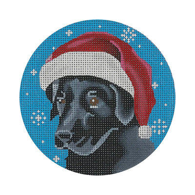 DG03 Black Lab Santa