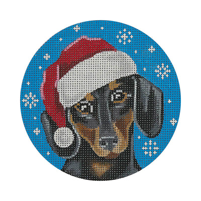 DG19 Dachshund Santa
