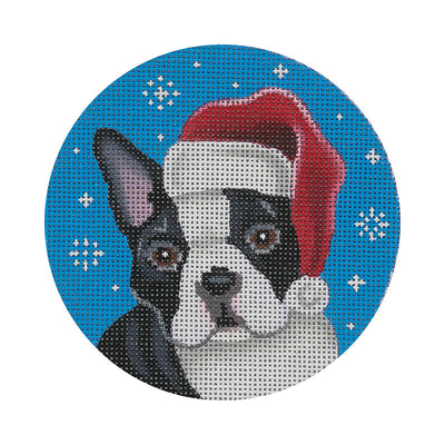 DG30 Boston Terrier Santa