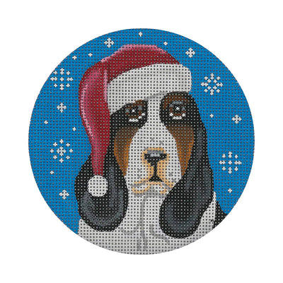 DG33 Bassett Hound Santa