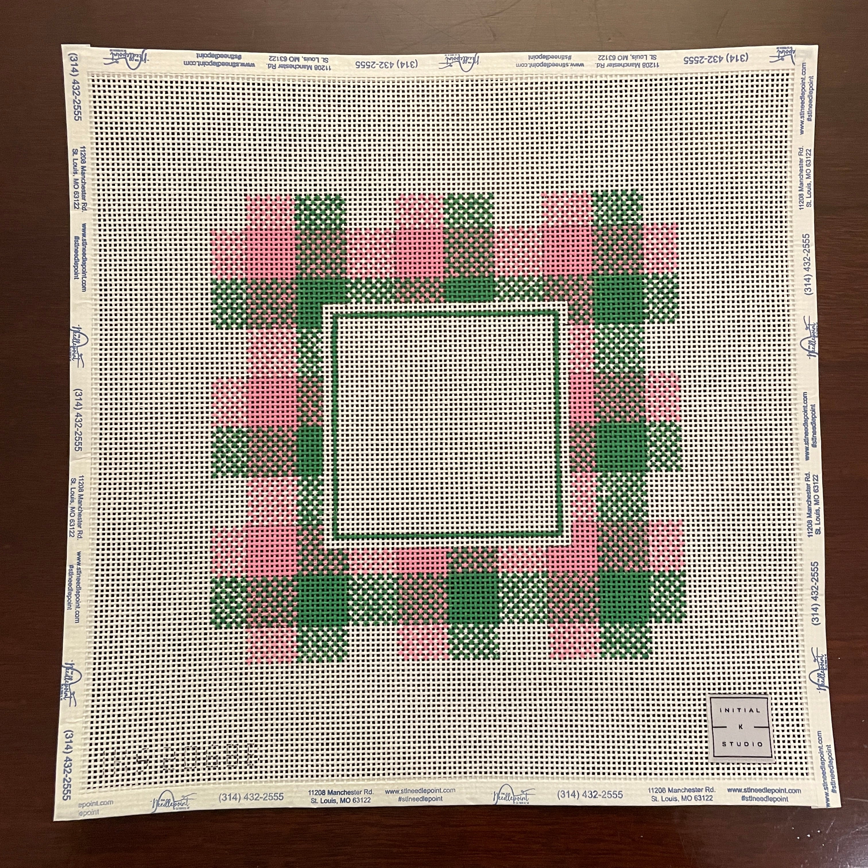 Large Preppy Plaid Frame – The Needlepoint Clubhouse