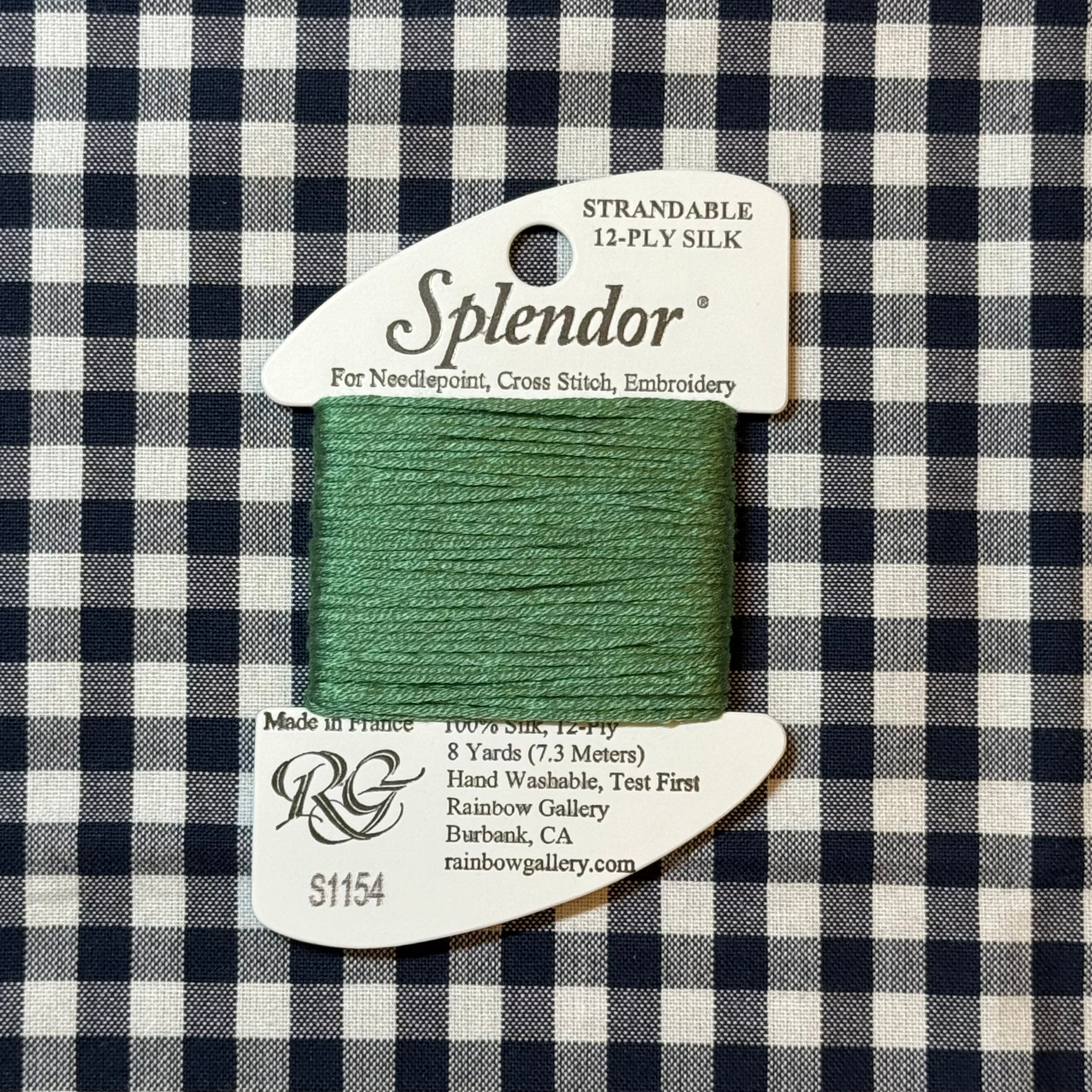 S1154 Lite Forest Green | Splendor – The Needlepoint Clubhouse