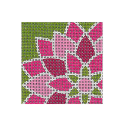 FL02* Pink Graphic Flower, Sq.