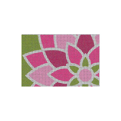 FL07* Pink Graphic Flower Rectangle