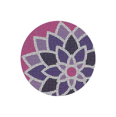 FL13* 3" dia Graphic flower, Purple