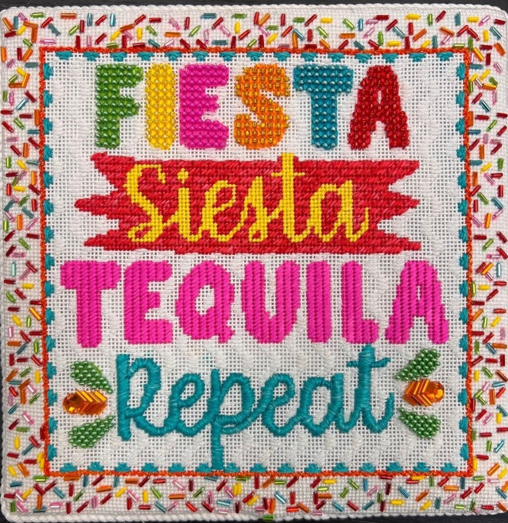 Fiesta Siesta Tequila Repeat Class The Needlepoint Clubhouse