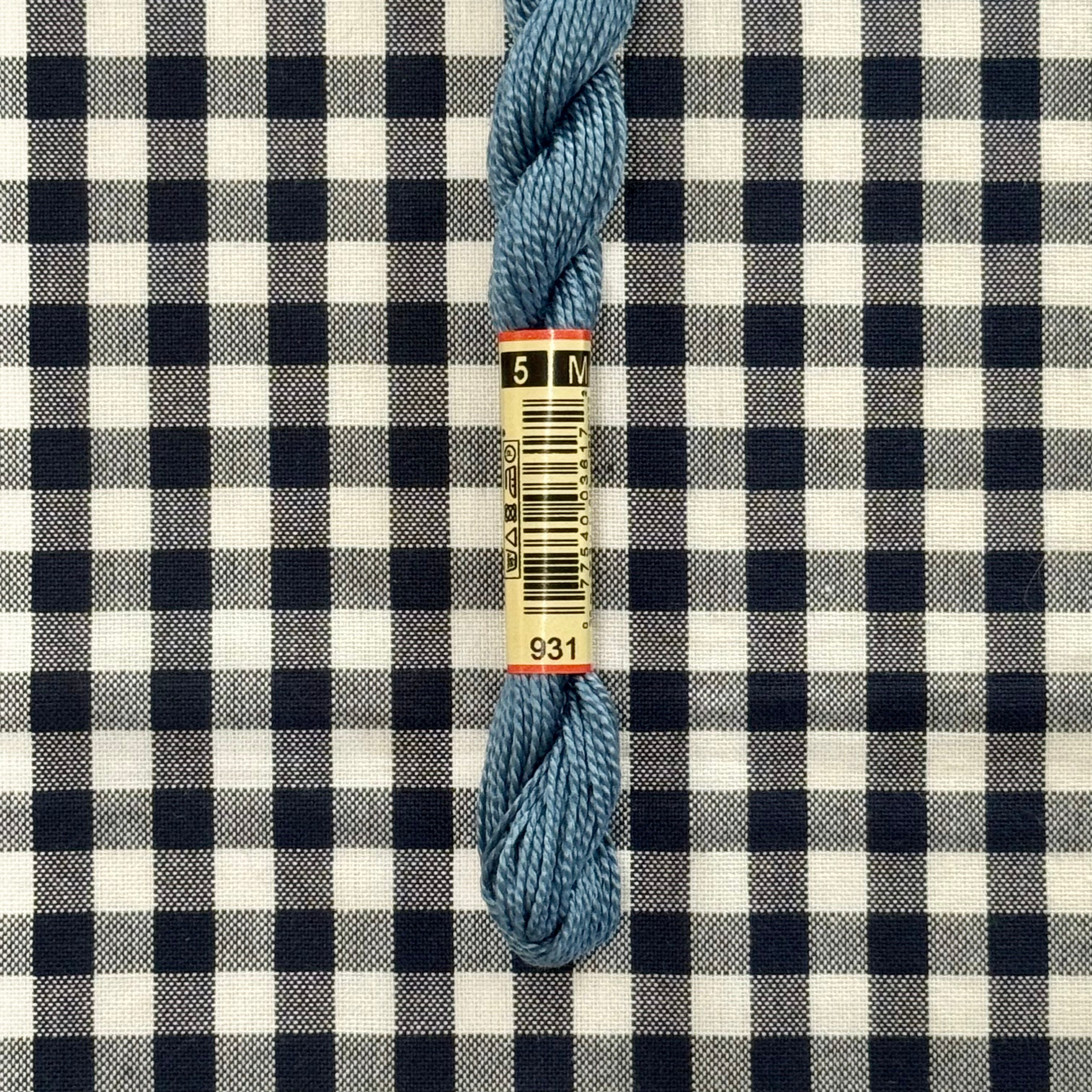 931 Medium Antique Blue | DMC Pearl Cotton 5 – The Needlepoint Clubhouse